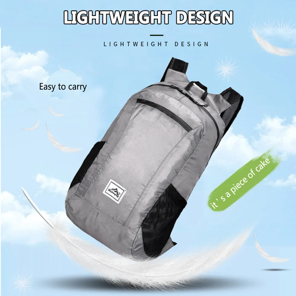 20L Folding Outdoor Travel Hiking Backpack Bag Leisure Sport Daypack Lightweight Waterproof Foldable Camping Cycling