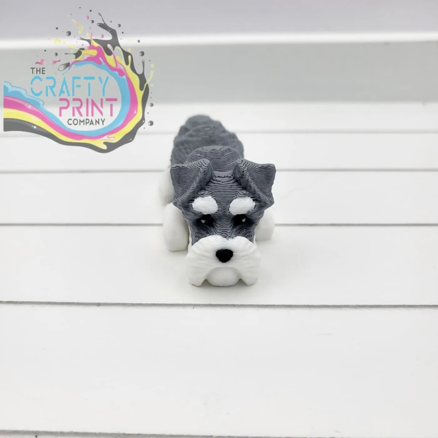 3D Printed Schnauzer Articulated Flexi Keyring/Fidget