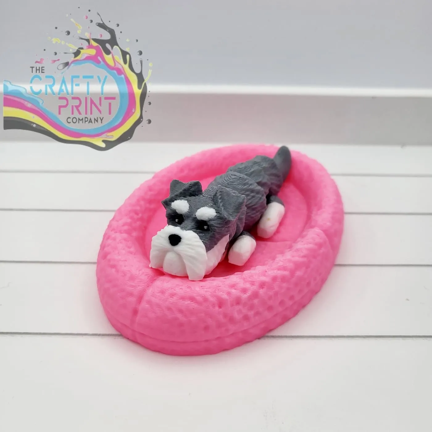 3D Printed Schnauzer Articulated Flexi Keyring/Fidget