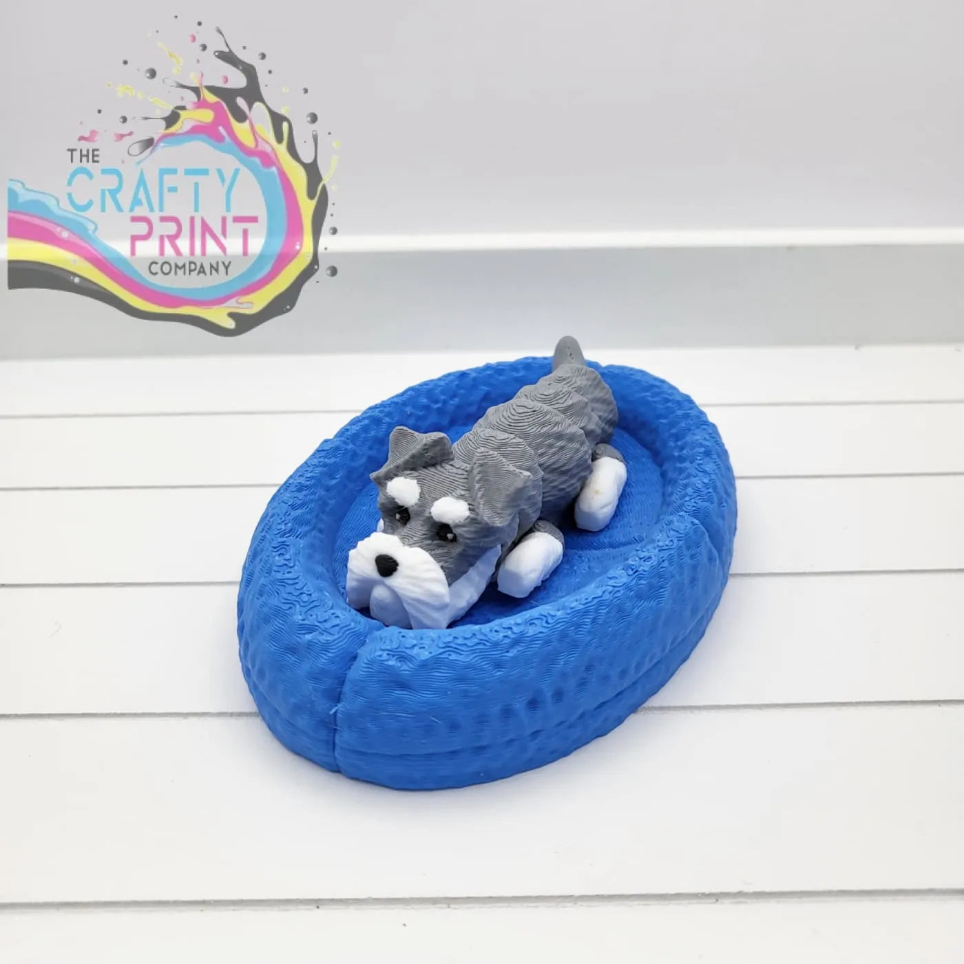 3D Printed Schnauzer Articulated Flexi Keyring/Fidget