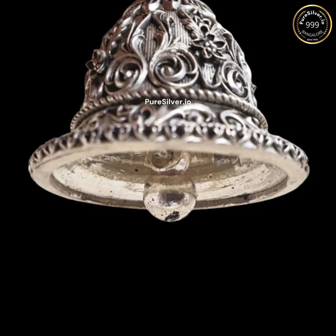 925 Luxury Pure Silver Mayura Peacock Bell