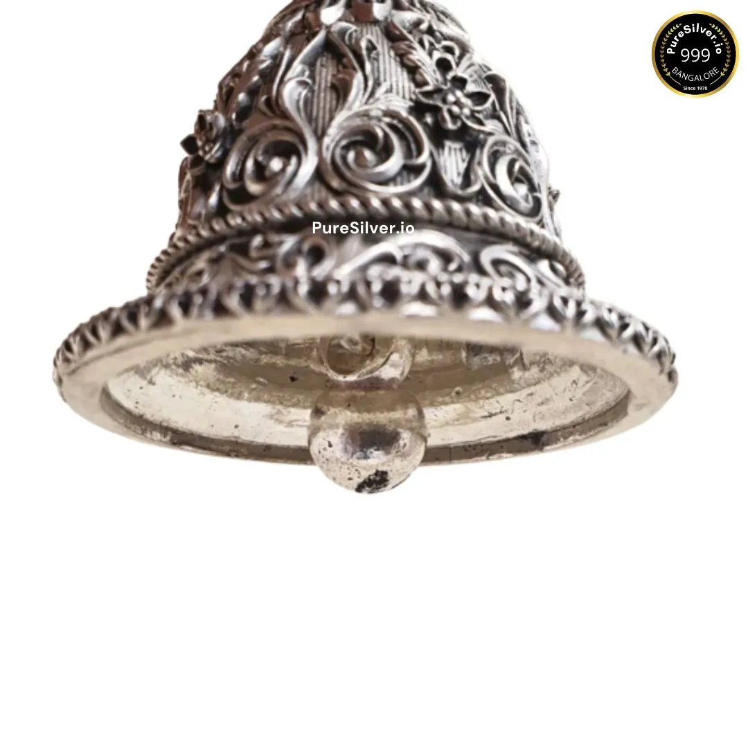 925 Luxury Pure Silver Mayura Peacock Bell