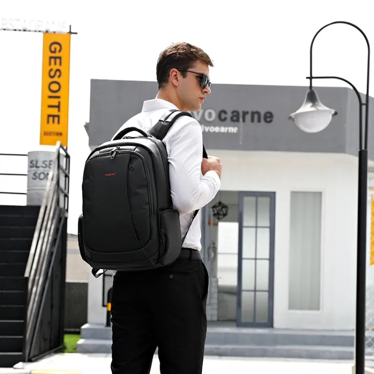 Anti-theft Nylon Laptop Backpacks School Fashion Travel Male Casual Schoolbag 15.6 inch(Black with USB Port)