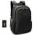 Anti-theft Nylon Laptop Backpacks School Fashion Travel Male Casual Schoolbag 15.6 inch(Black with USB Port)