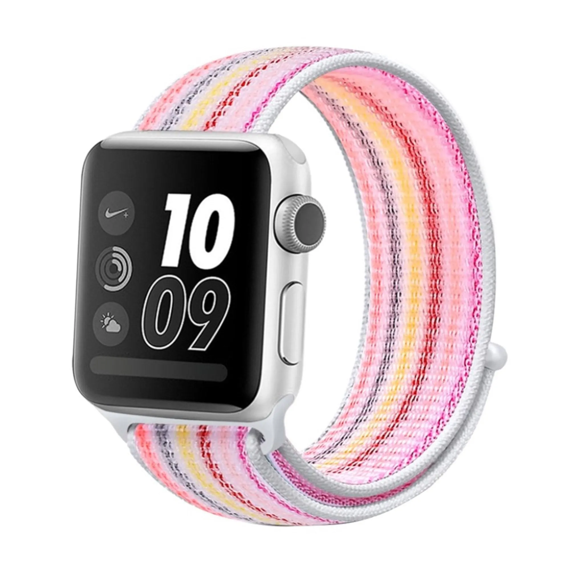 Apple Watch Series 5 40mm waterproof nylon watch band - Pinstripe Pink