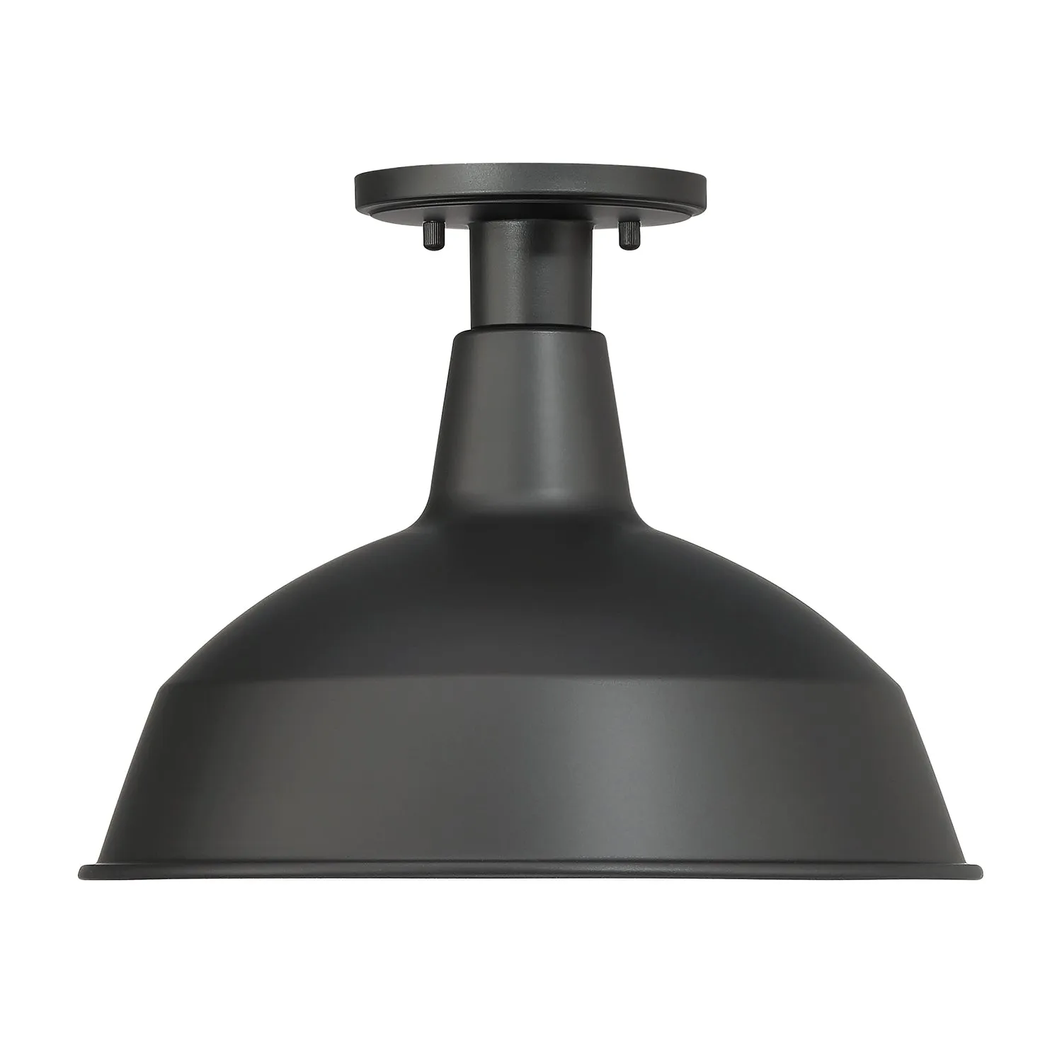 Asher Outdoor Flush Mount, Black