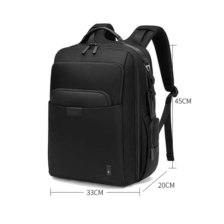 BANGE BG-G63 Business Shoulders Bag Waterproof Travel Computer Backpack(Black)