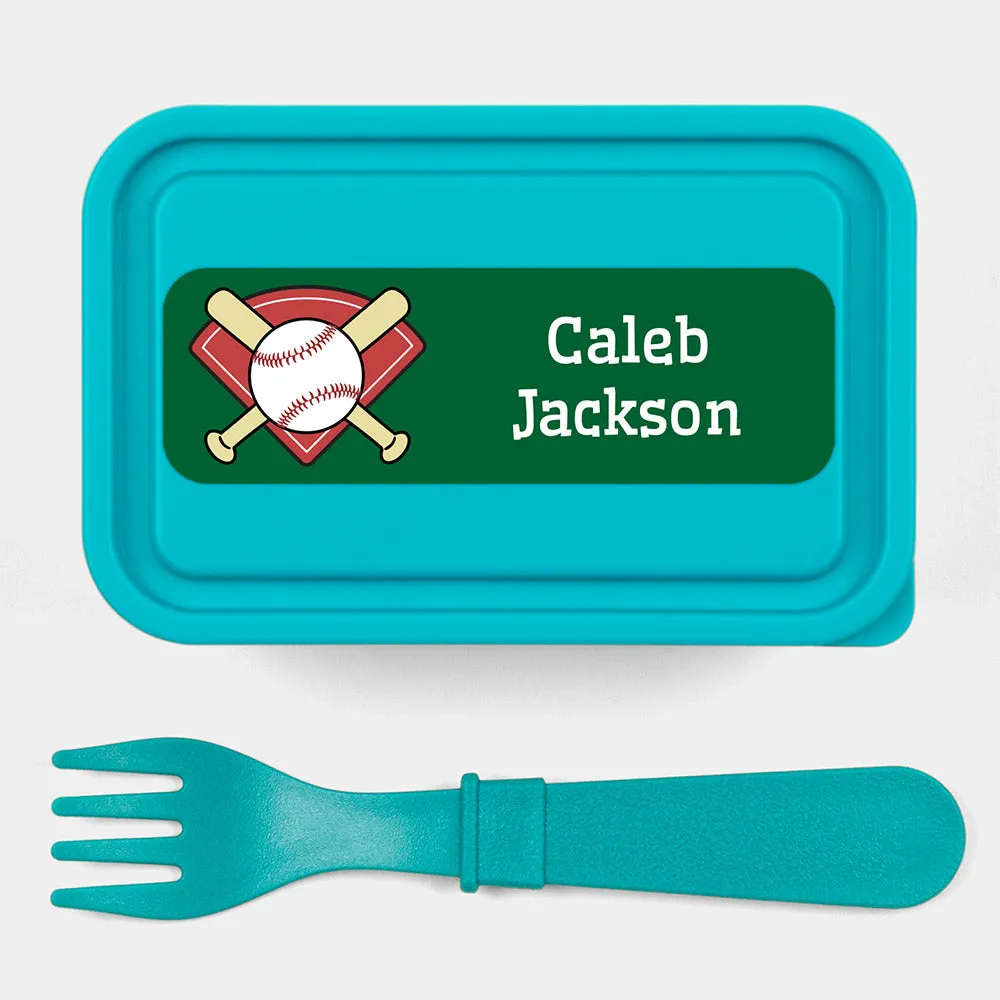 Baseball Large Rectangle Name Labels