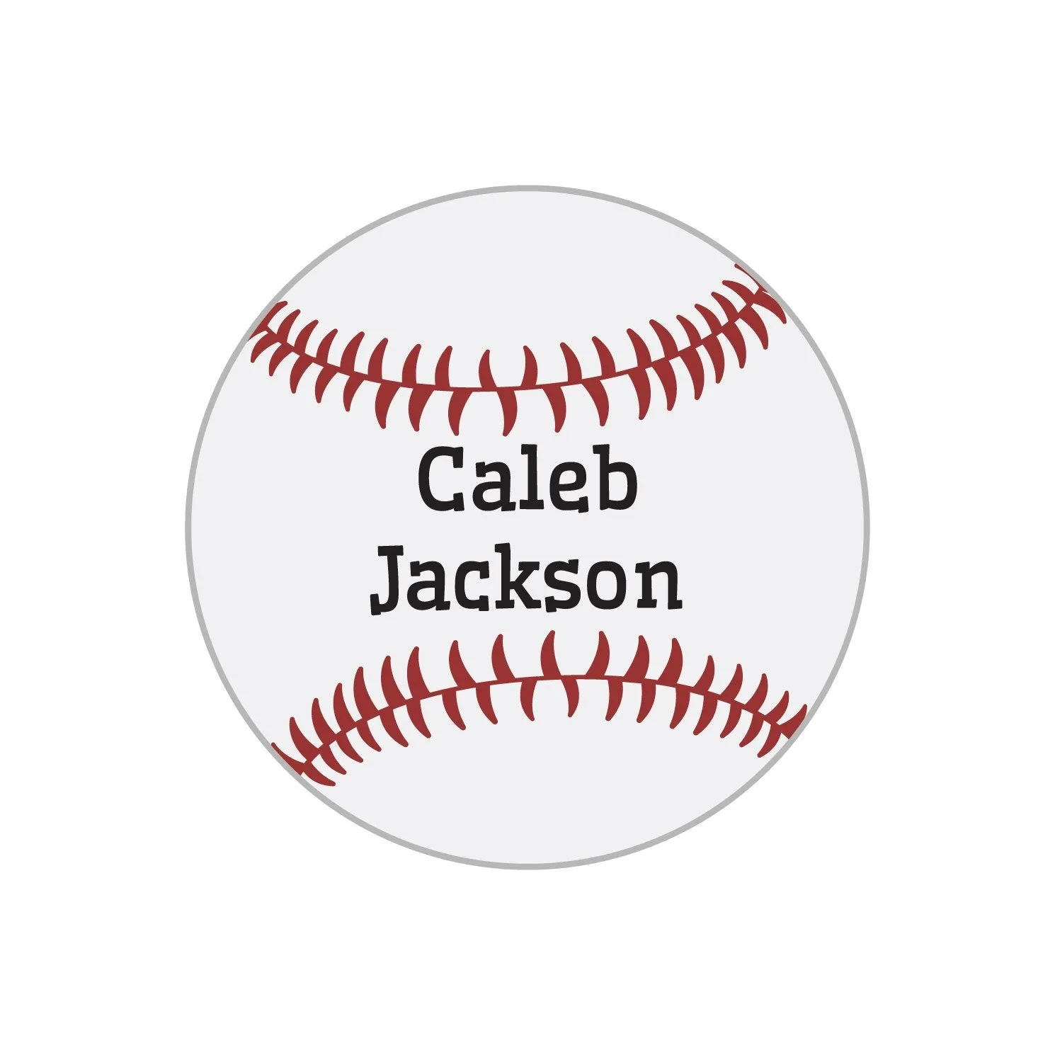 Baseball Name Labels