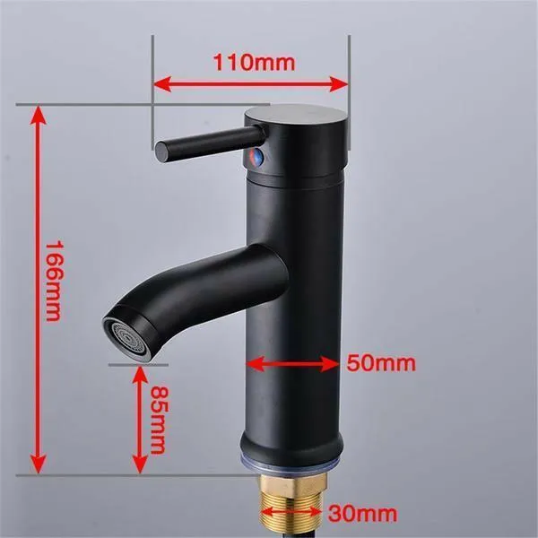 Black Matte Finish Stainless Steel Faucet