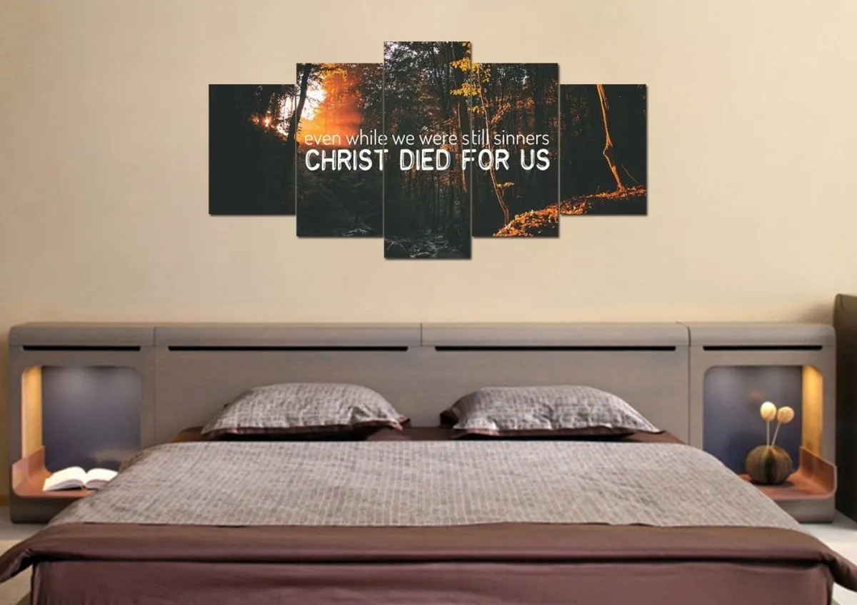 Christ Died For Us Wall Art Canvas Print S - Christian Canvas Wall Art