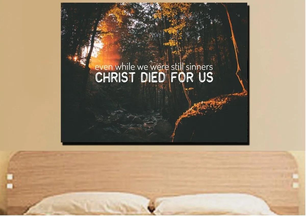 Christ Died For Us Wall Art Canvas Print S - Christian Canvas Wall Art