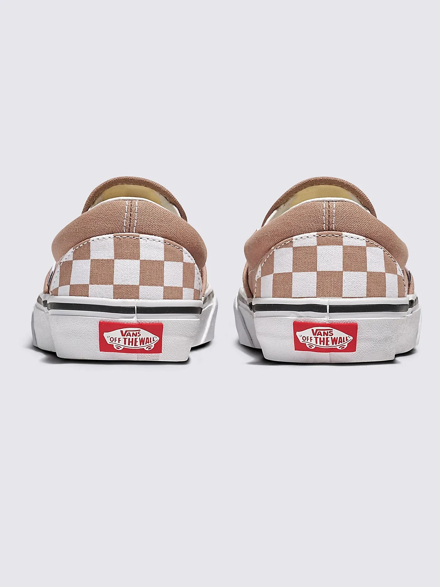 Classic Slip-On Color Theory Checkerboard Warm Taupe Shoes