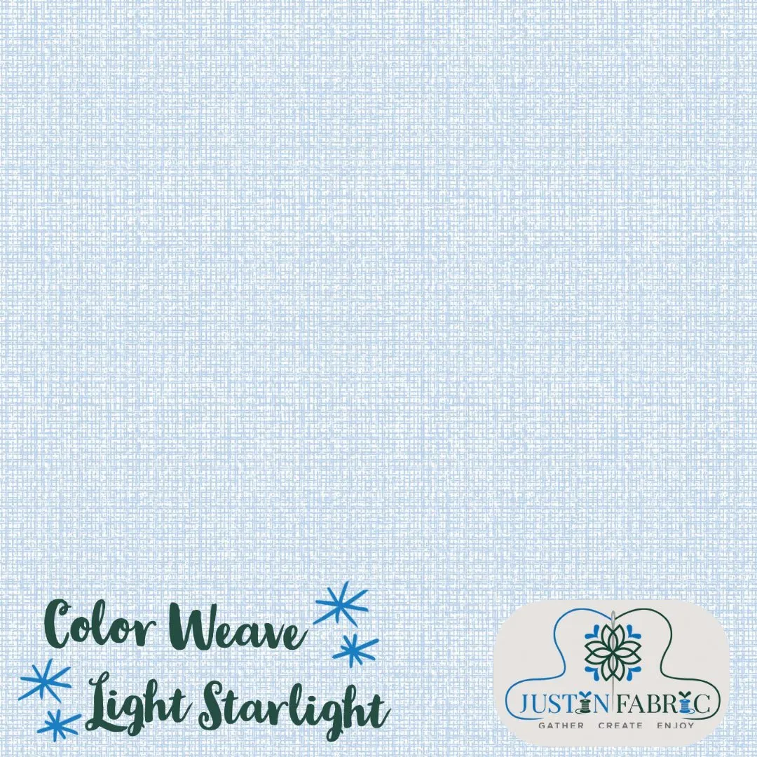 Color Weave Light Starlight Blue Cotton Yardage by Contempo Studio | Benartex