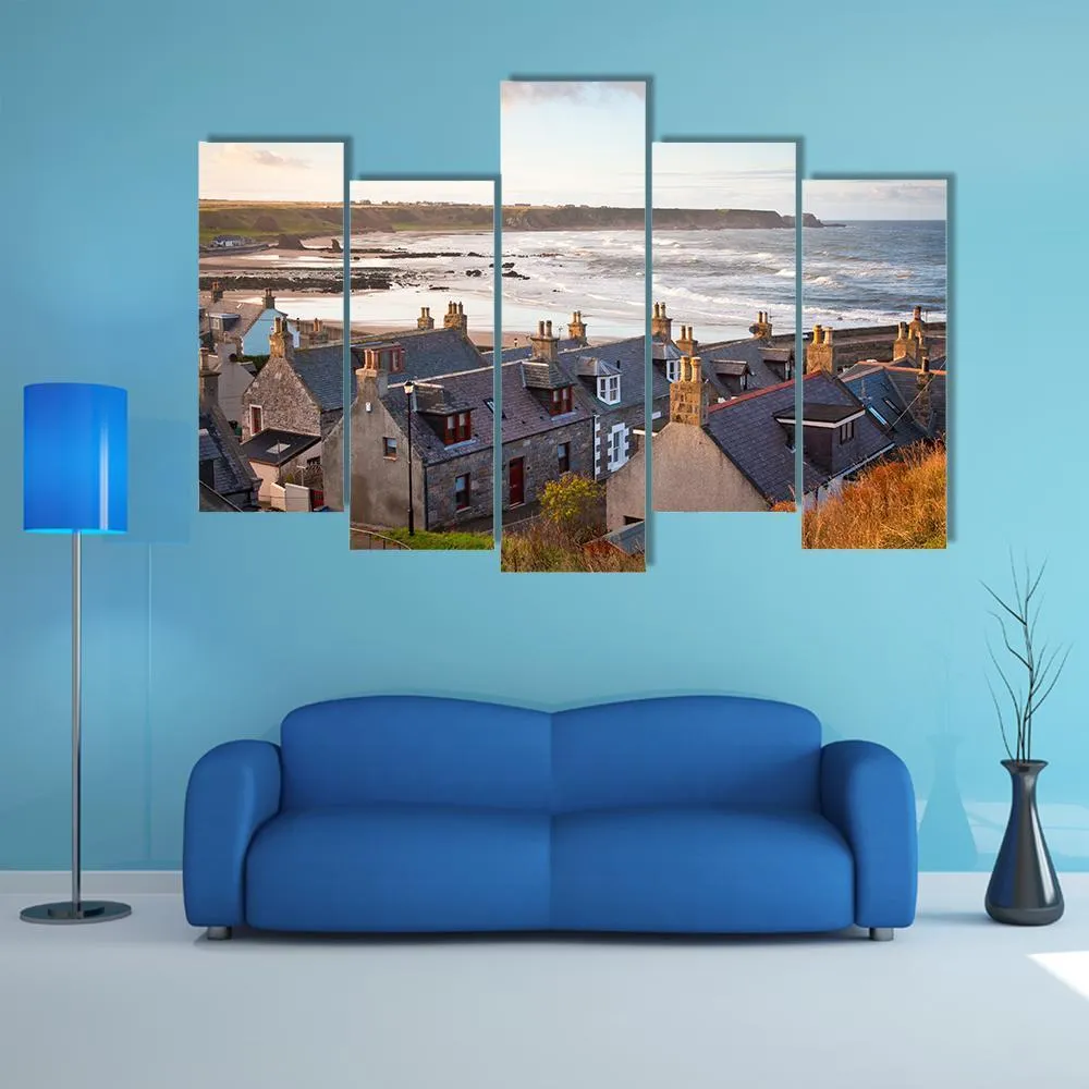 Cullen Town  Scotland Canvas Wall Art