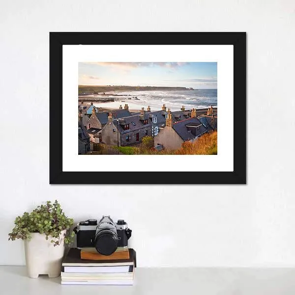 Cullen Town  Scotland Canvas Wall Art