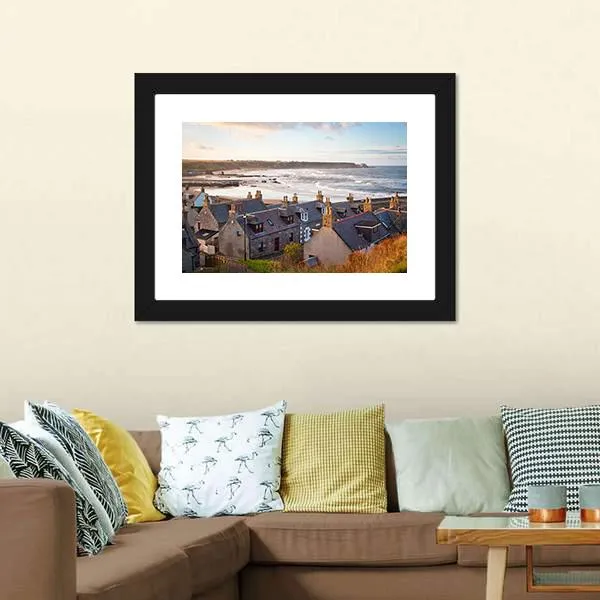 Cullen Town  Scotland Canvas Wall Art