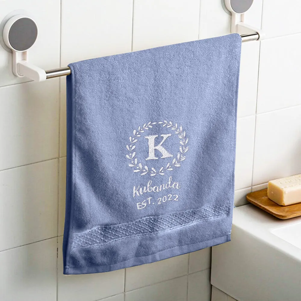 Custom Embroidered Towel Personalised Towel Gift for Lover