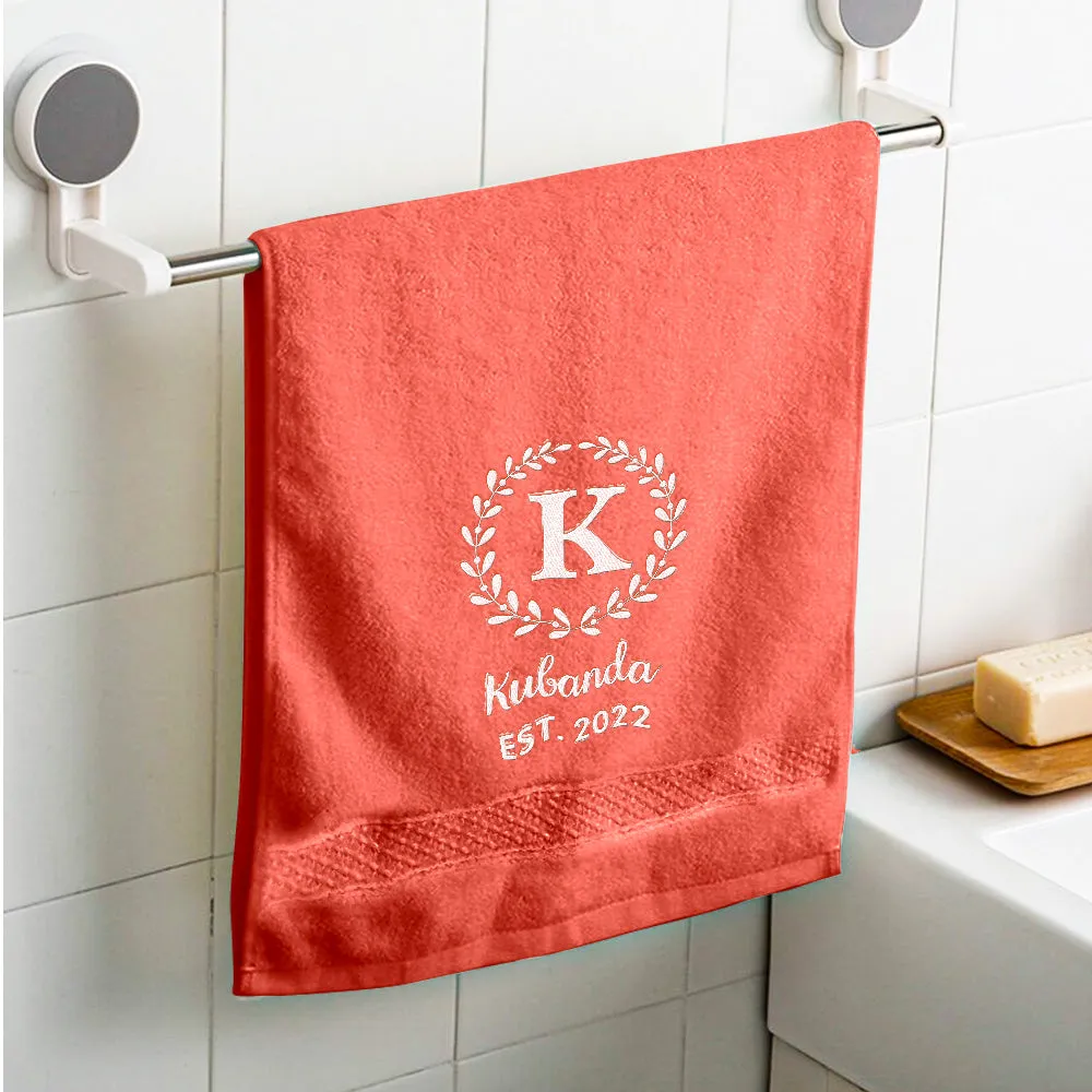 Custom Embroidered Towel Personalised Towel Gift for Lover