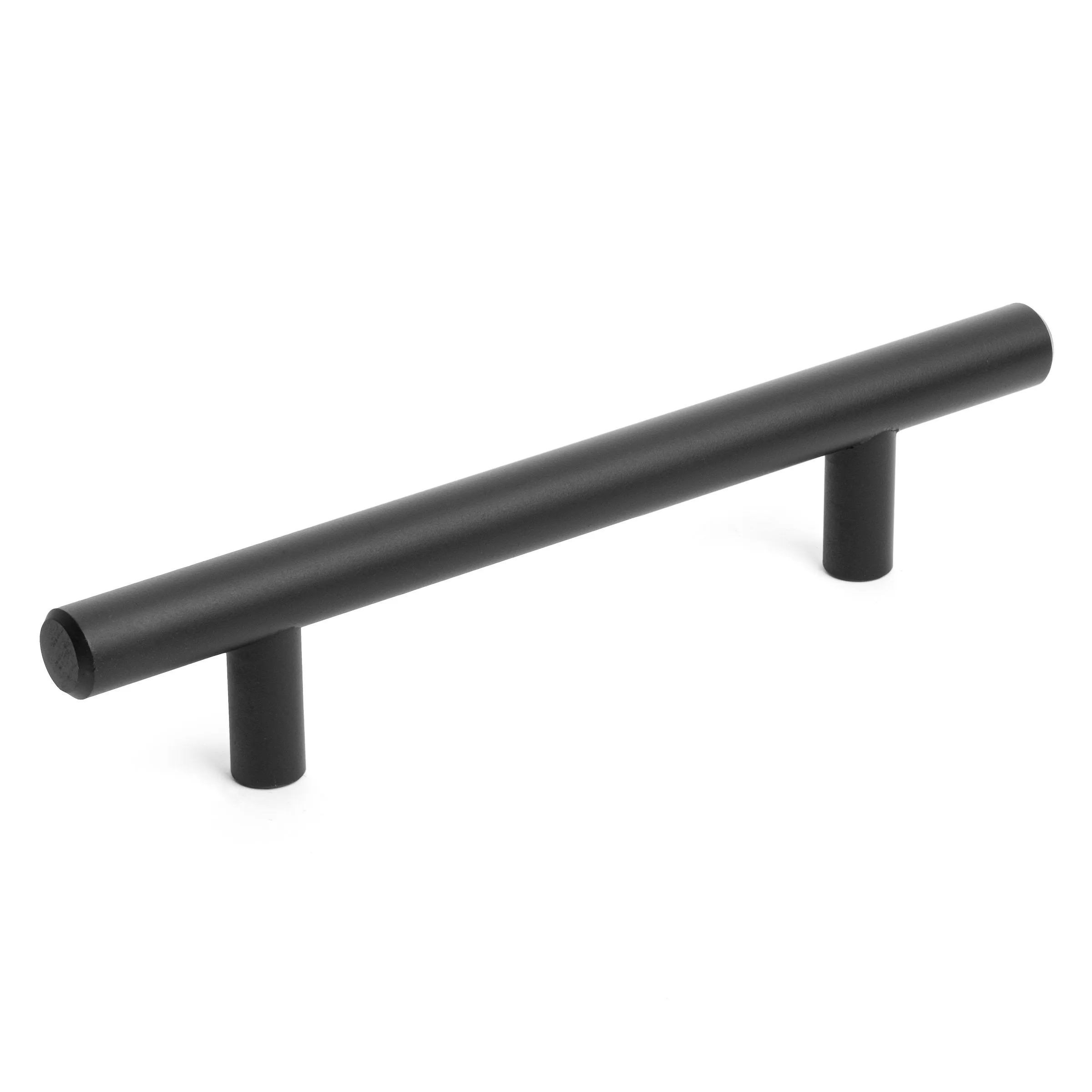 Diversa Matte Black Euro Style 3-3/4" (96mm) Cabinet Bar Pull - 10 PACK