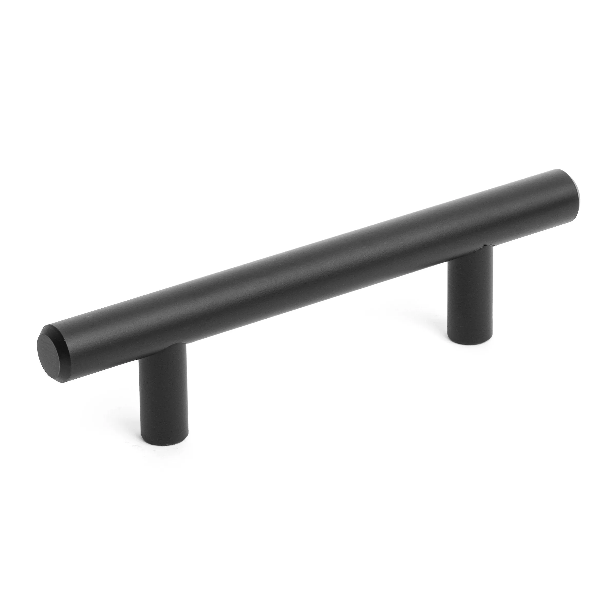 Diversa Matte Black Euro Style 3" (76mm) Cabinet Bar Pull - 10 PACK