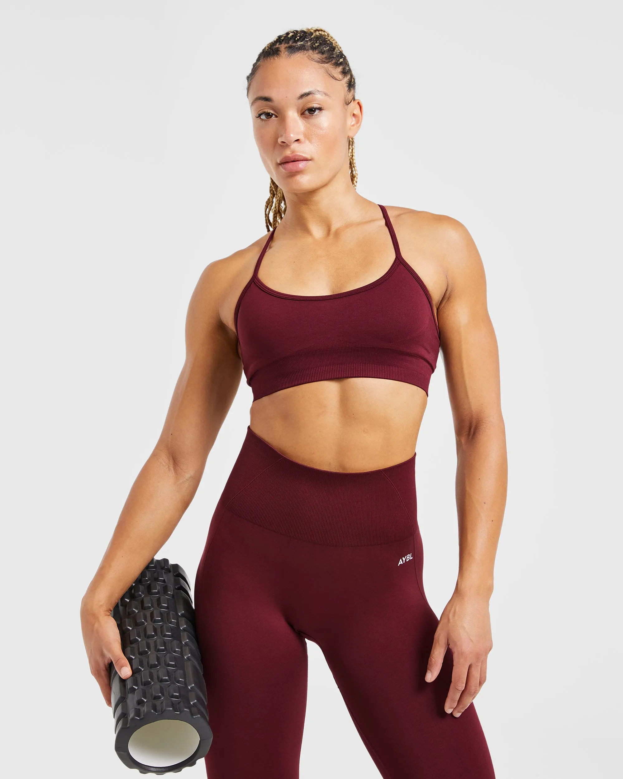 Empower Seamless Sports Bra - Red Wine