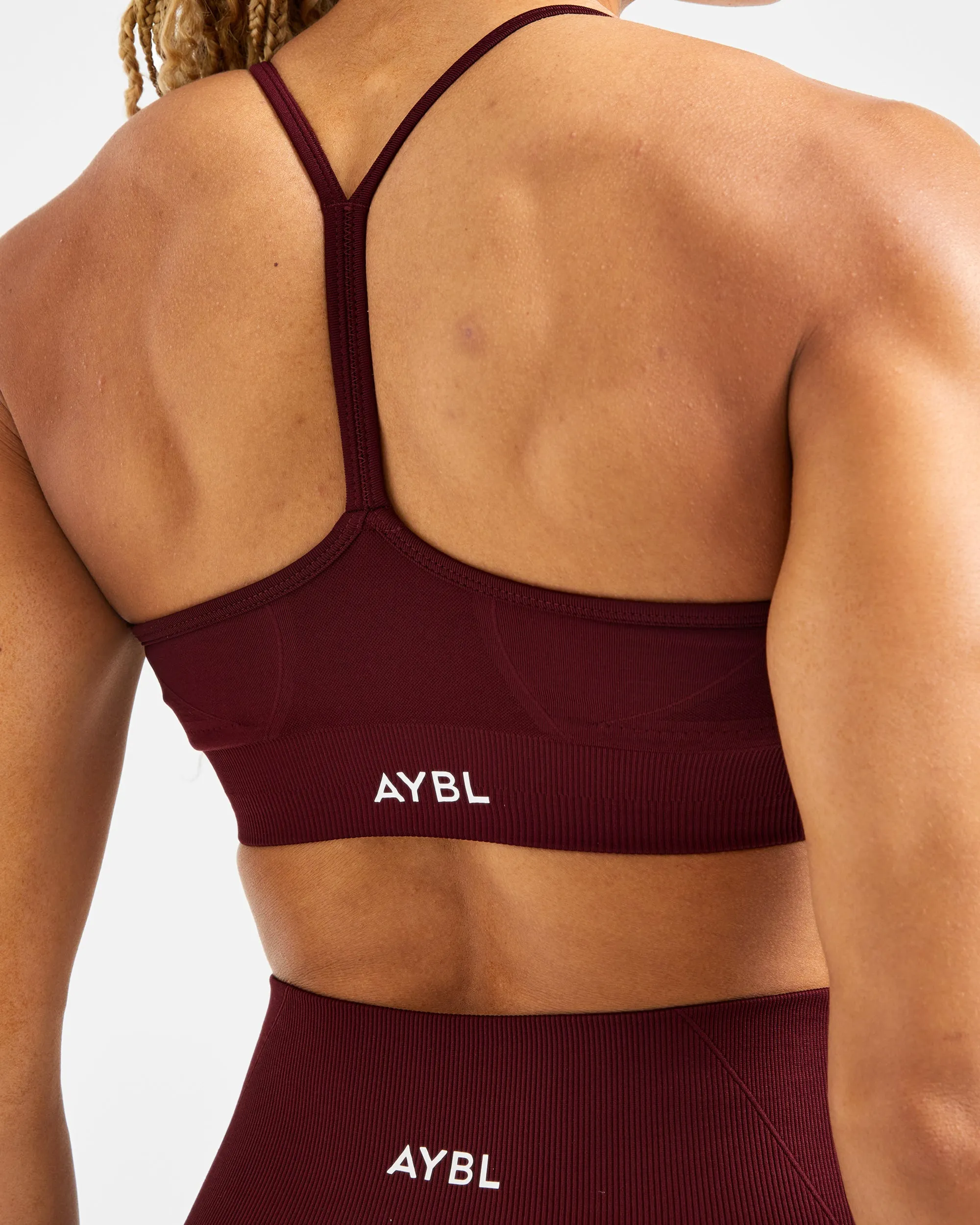 Empower Seamless Sports Bra - Red Wine