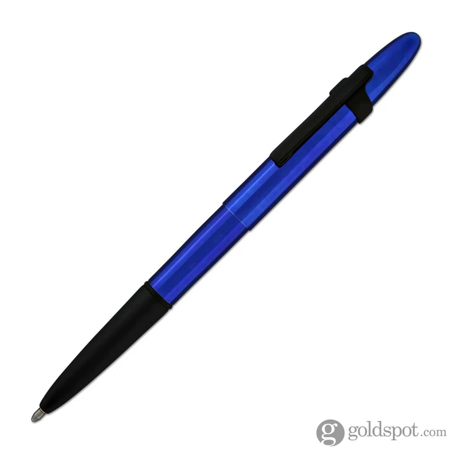 Fisher Space Pen Bullet Ballpoint Pen with Clip in Blueberry & Matte Black