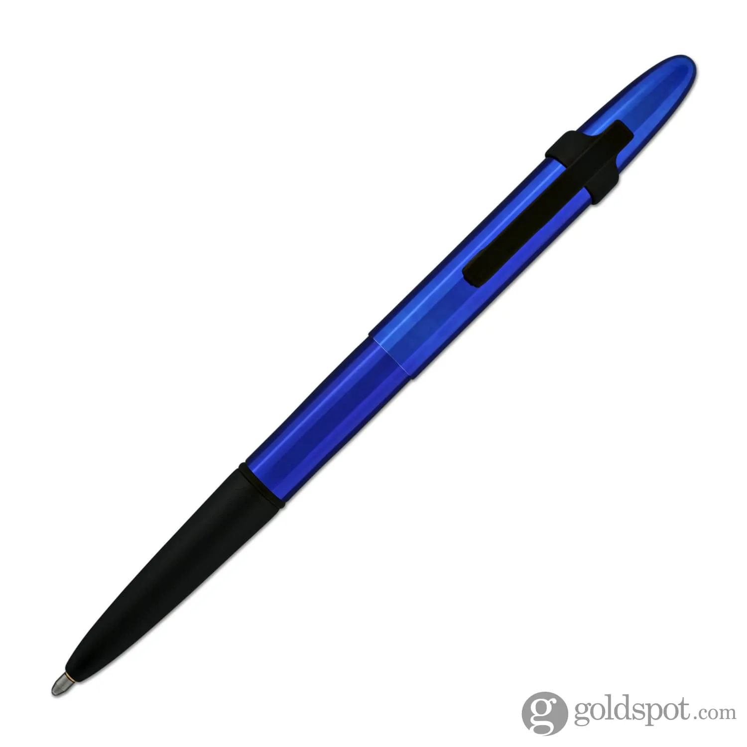 Fisher Space Pen Bullet Ballpoint Pen with Clip in Blueberry & Matte Black