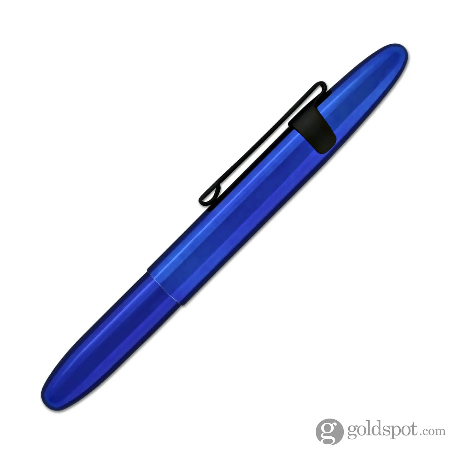 Fisher Space Pen Bullet Ballpoint Pen with Clip in Blueberry & Matte Black