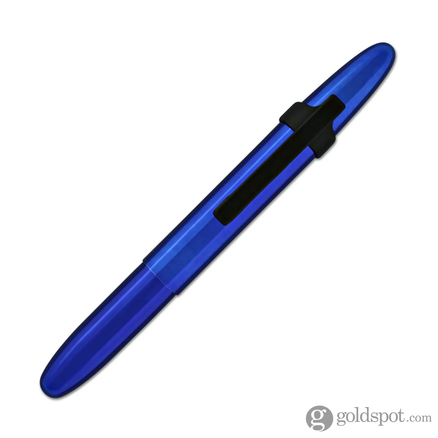 Fisher Space Pen Bullet Ballpoint Pen with Clip in Blueberry & Matte Black