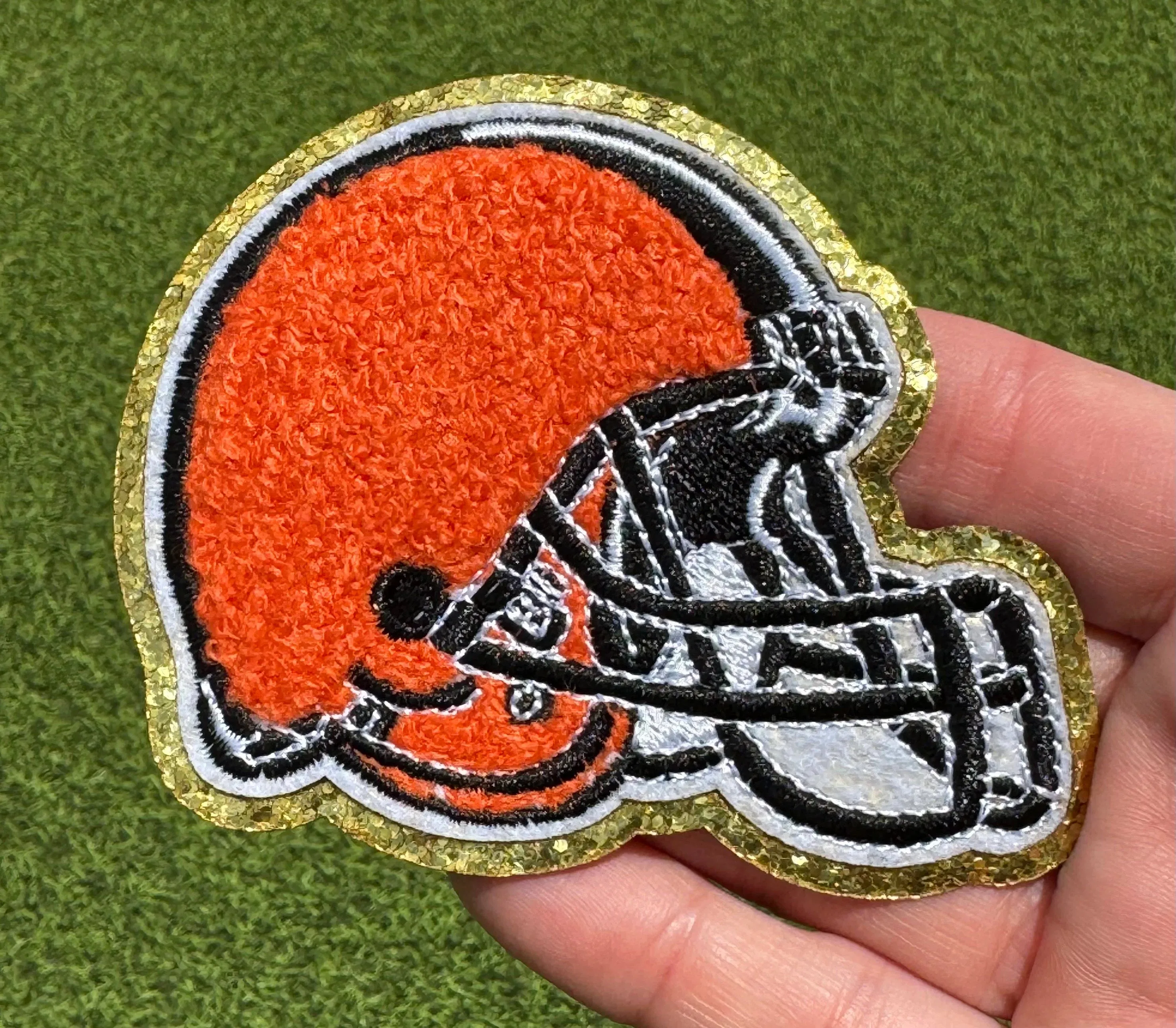 Football Helmet Iron On Patches