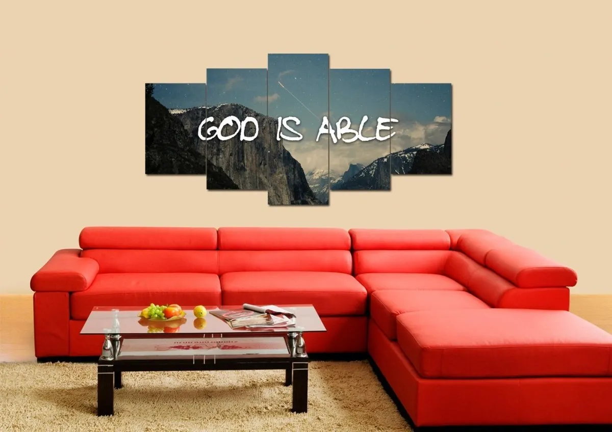 God Is Able Wall Art Canvas Print - Christian Canvas Wall Art