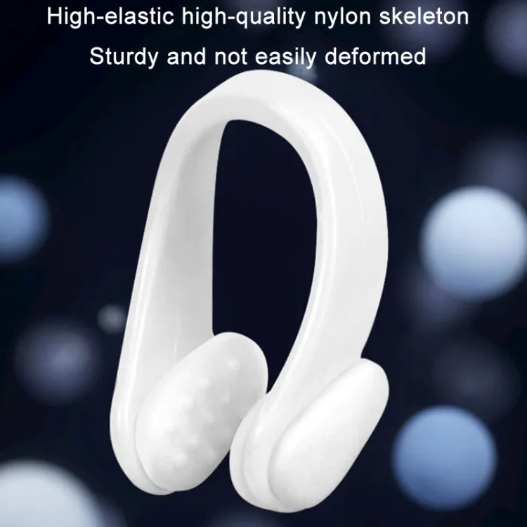 HAIZID Diving & Swimming Anti-Choking Water Silicone Soft Nose Clip(White)