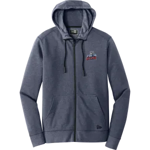 Hartford Jr. Wolfpack New Era Tri-Blend Fleece Full-Zip Hoodie