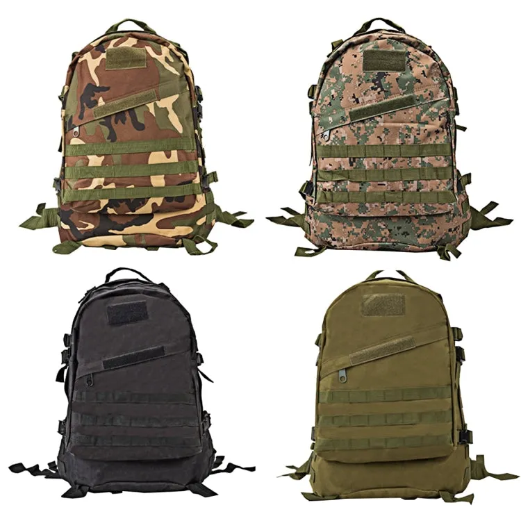 INDEPMAN DL-B001 Fashion Camouflage Style Men Oxford Cloth Backpack Shoulders Bag 40L Outdoors Hiking Camping Travelling Bag 3D  Package with Expanded MOLLE & Magic Sticker & Adjustable Shoulder Strap, Size: 51 x 42 x 22 cm(Black)