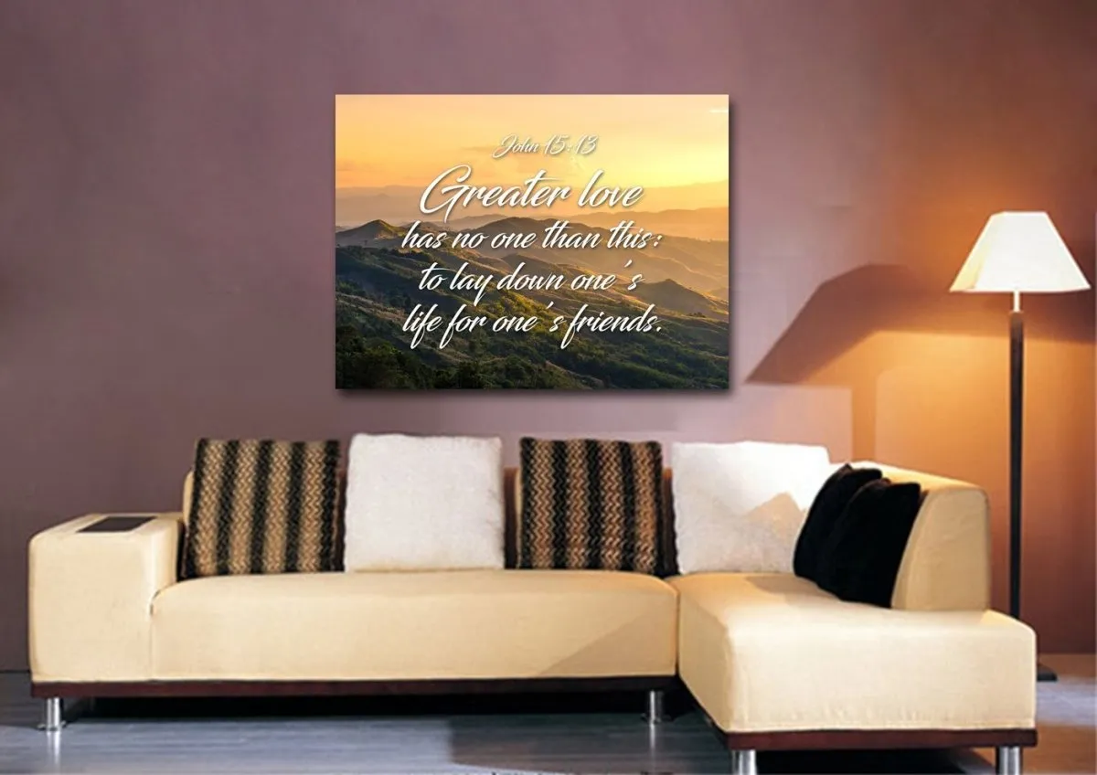 John 1513 Canvas Wall Art Print - Christian Canvas Wall Art