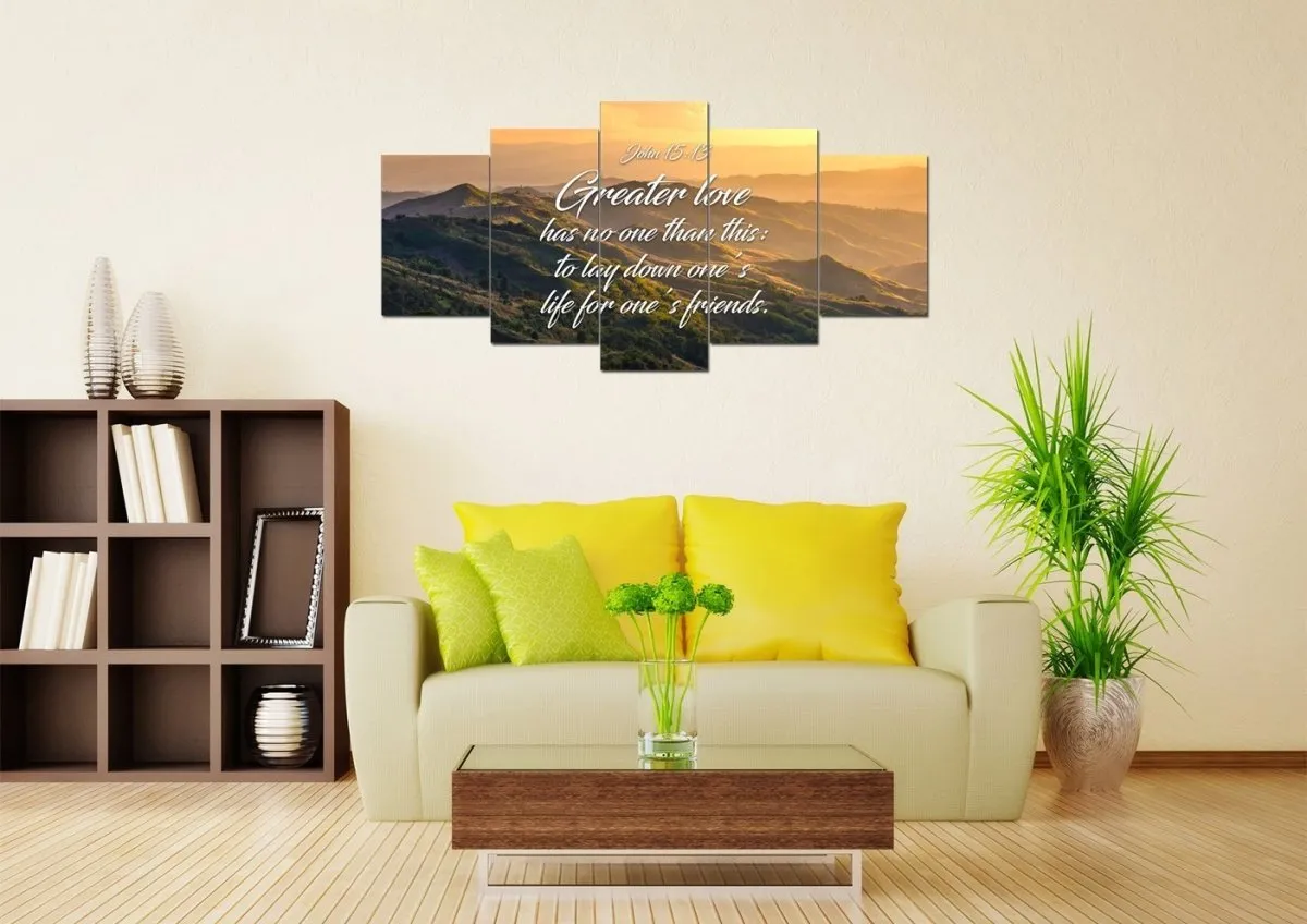 John 1513 Canvas Wall Art Print - Christian Canvas Wall Art