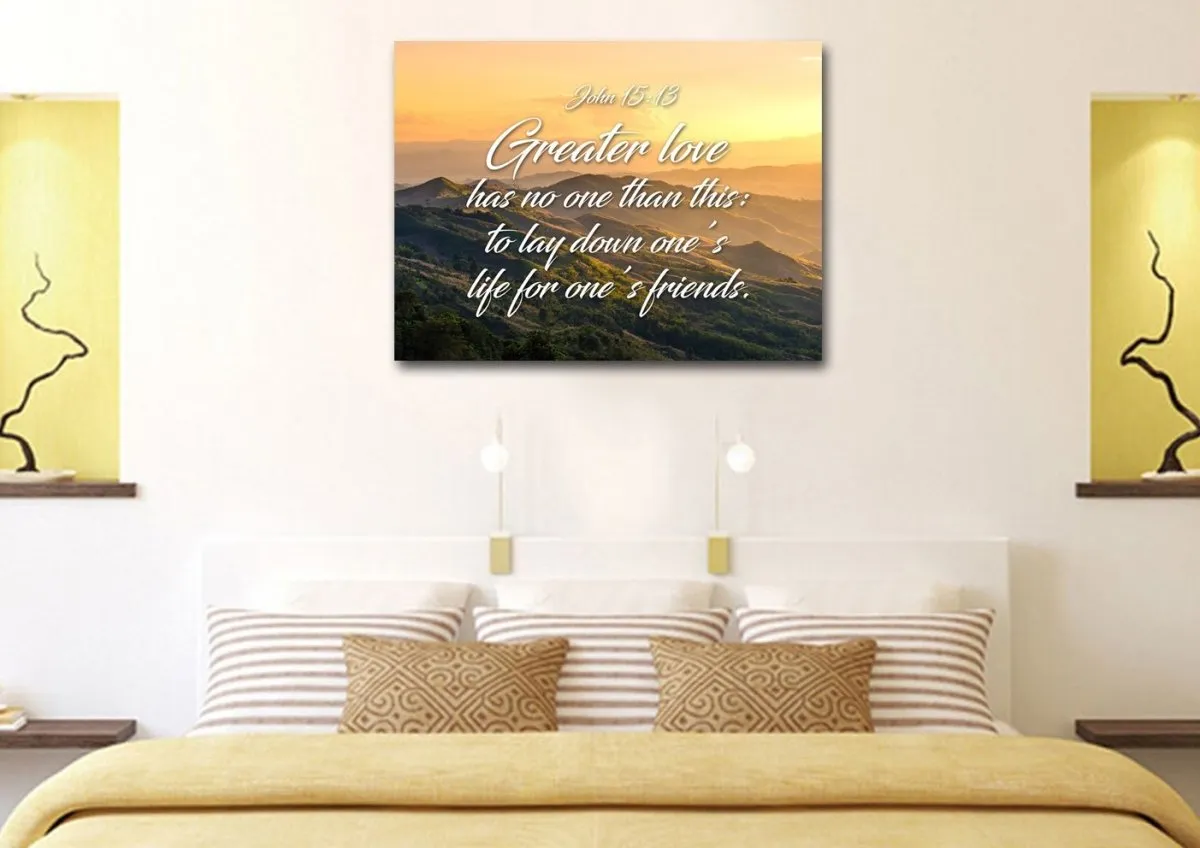 John 1513 Canvas Wall Art Print - Christian Canvas Wall Art