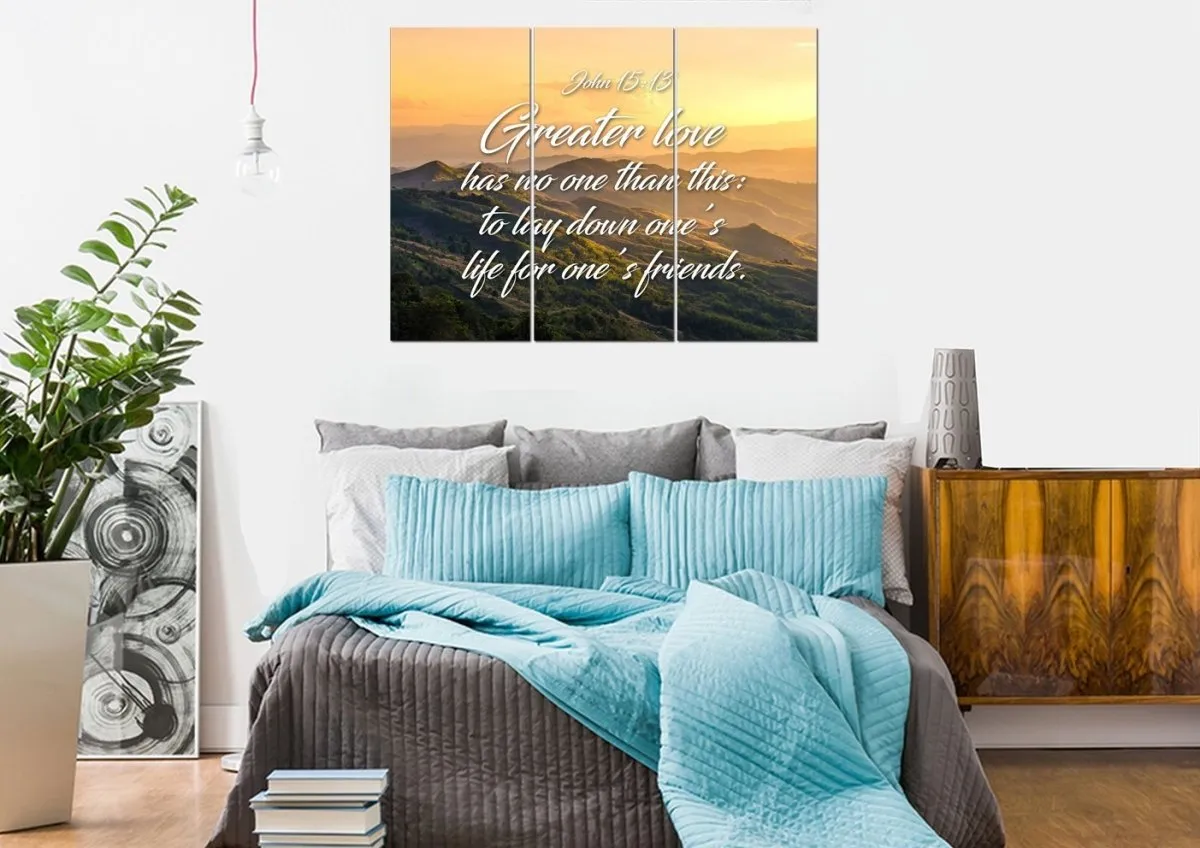 John 1513 Canvas Wall Art Print - Christian Canvas Wall Art