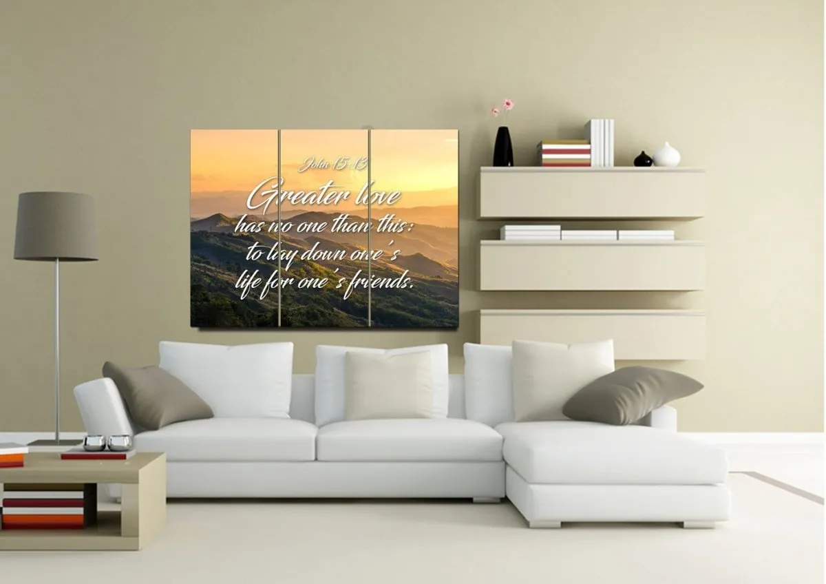 John 1513 Canvas Wall Art Print - Christian Canvas Wall Art