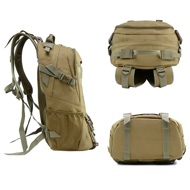 JUNSUNMAY J003 27L Waterproof Outdoor Molle Travel Rucksack Backpack Camping Hiking Bag(Khaki)