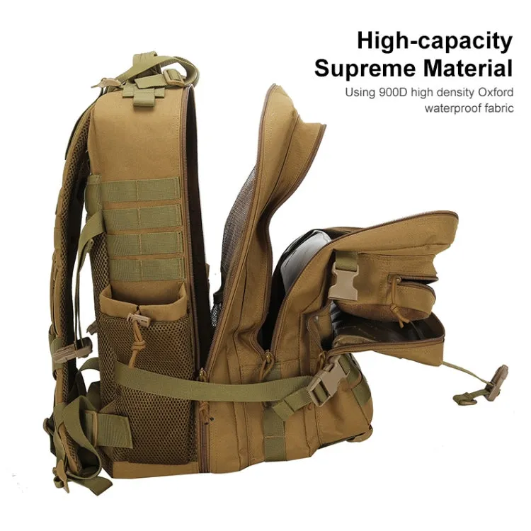 JUNSUNMAY J005 45L Large Capacity Waterproof Outdoor Camping Hiking Backpack(Army Green)