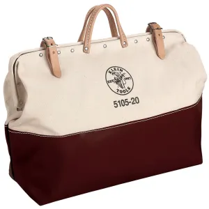 Klein Tools 5105-20 High-Bottom Canvas Tool Bag, 20"