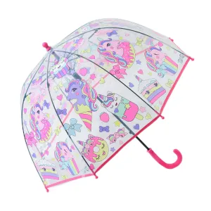 Kuber Industries Kids Umbrella | Umbrella for Rainy Days | Umbrellas for Rain | Umbrella For Travelling-Outdoor Activities | Umbrella for Kids-Boys & Girls | Kids Chhata | RST067 | White