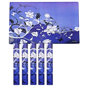 Kuber Industries PVC Dining Table Placemat Set (Blue, CTLTC11140) - 6 Pieces