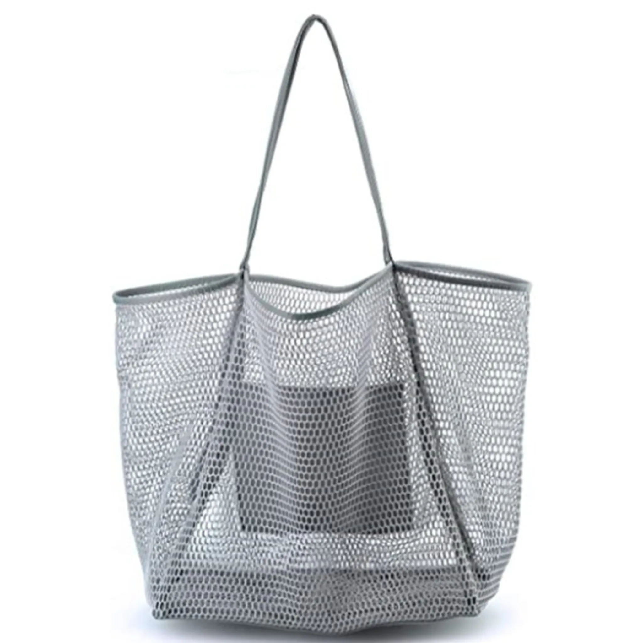 Mesh Beach Sandproof/Waterproof Tote Handbag