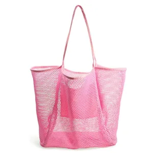 Mesh Beach Sandproof/Waterproof Tote Handbag