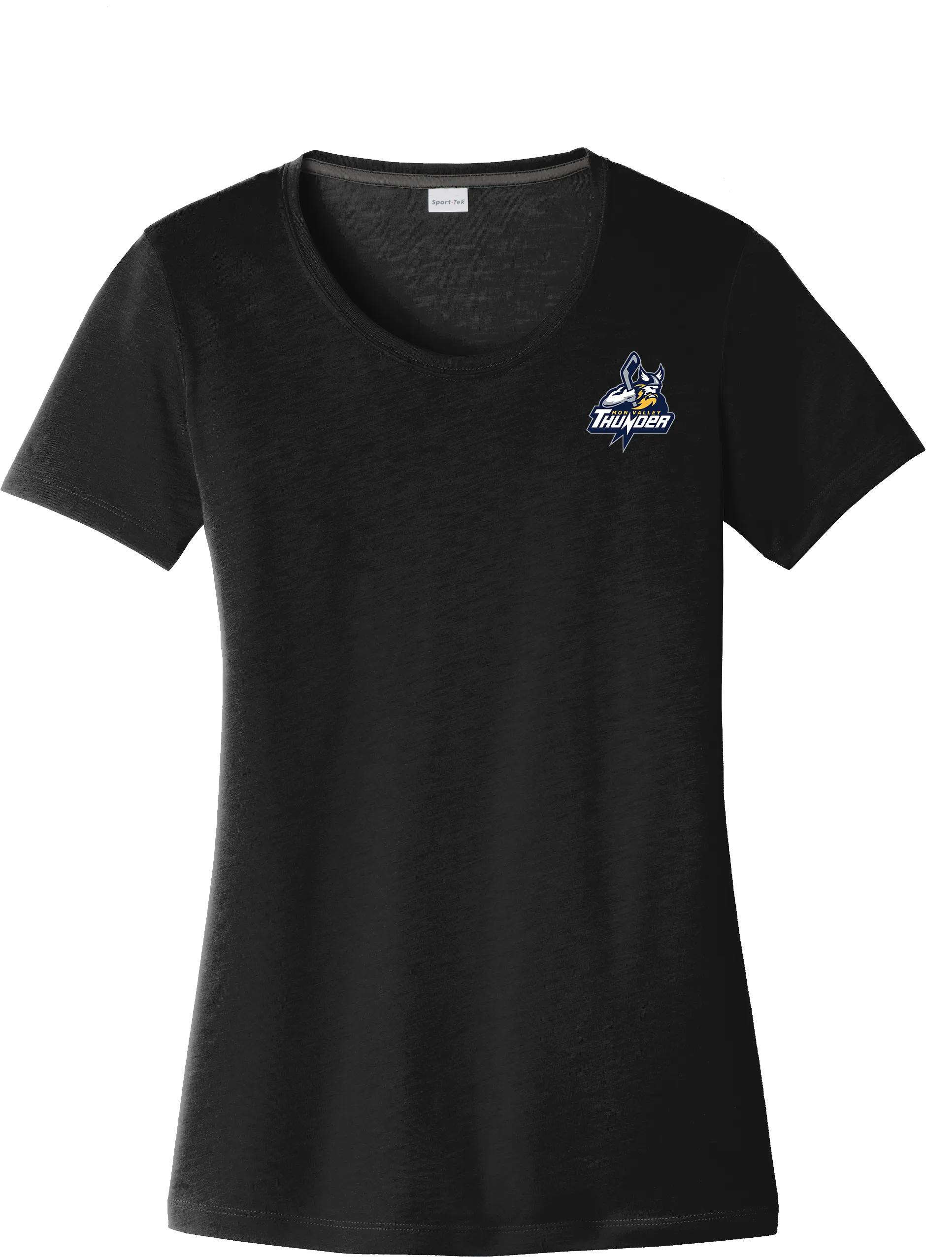 Mon Valley Thunder Ladies PosiCharge Competitor Cotton Touch Scoop Neck Tee