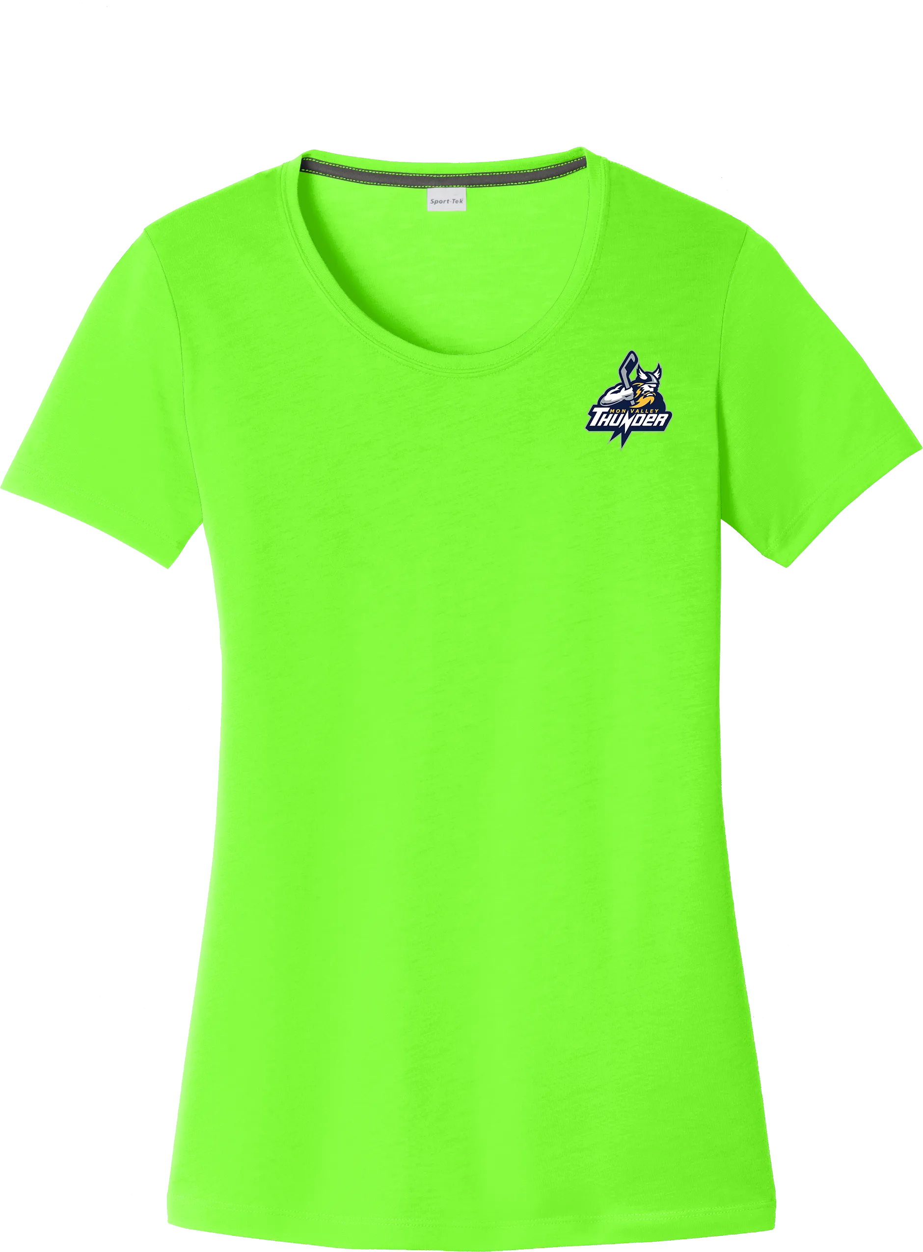 Mon Valley Thunder Ladies PosiCharge Competitor Cotton Touch Scoop Neck Tee